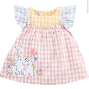 Mud Pie 4T Gingham Easter Dress